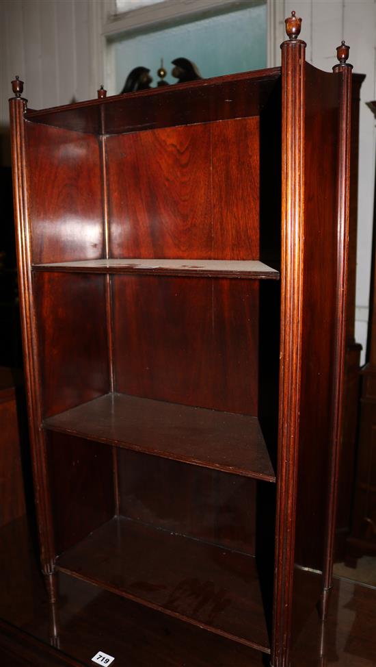 Regency style open bookcase